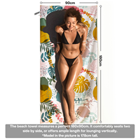 Serviette de plage grande taille en microfibre à motif animal, à séchage rapide, avec pompons, style gaufré, toutes saisons, personnalisable OEM, tendance et populaire, FREE SOUL