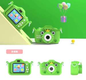 Cartoon Character Dual Lens Kids <b>Mini</b> <b>Camera</b> Rechargeable Multi Function Shooting Toy Birthday Holiday Gift Children <b>Camera</b> - Product Image 6