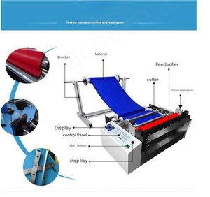 Máquina Cortadora Automática de Rollos de Papel de Cuero Vacuno, PVC, PET, Película de Burbujas de Aire y Metal, de Alta Velocidad y Dimensiones Compactas - Product Image 2