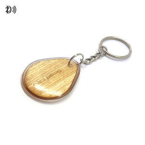 वाटरप्रूफ कस्टम प्रोग्राम 13.56mhz RFid लकड़ी की कुंजी श्रृंखला एपॉक्सी लकड़ी कीफोब कीचेन - Product Image 6