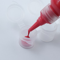 Prix d'usine 2ml 3ml 5ml Pots de peinture vides avec couvercle 6 pots par ensemble pots de peinture en plastique PP