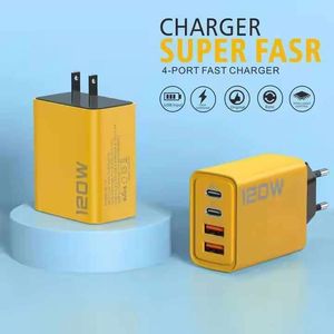อะแดปเตอร์ชาร์จแท้แบบกำหนดเอง 120w Pd Usb c ช่องเสียบคู่ ชาร์จไฟแบบติดผนัง หัวปลั๊ก US EU UK 20w Pd สำหรับชาร์จโทรศัพท์ - Product Image 4
