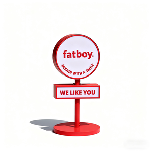 Tùy chỉnh kim loại thương hiệu hiển thị dấu hiệu đứng với Funny tin nhắn cho cửa hàng bán lẻ trang trí - Product Image 1