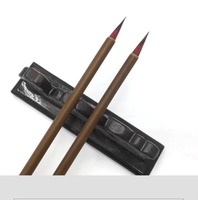 Peinture sur bambou, poils de loup purs, pinceau chinois, calligraphie cursive, dessin de jardin