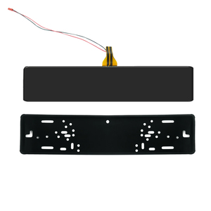 Copertura Elettrica Oscurante per Targa con Pellicola Nera LCD, Protezione Privacy con Telecomando, Kit Cornice in Silicone Standard UE - Product Image 1