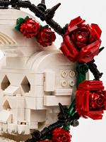Ensembles de blocs de construction en briques, motifs Crâne, Croissant, Fleur, DIY, personnalisables, objets de collection, modèles décoratifs, cadeaux, jouets originaux pour enfants