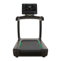 Cinta de correr comercial con motor de CA, pantalla LED, inclinación eléctrica automática, carga inalámbrica, resistente, para gimnasio, 1-20 km/h
