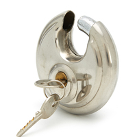 Meistverkaufte Valor SD01 Verzinkte Edelstahl-Vorhängeschlösser 60-90mm mit Schlüssel # 201 Diebstahlsichere Scheiben-Türschlösser mit Einhandmechanismus
