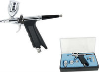 Kit de peinture aérographe professionnel BT-166A à double action en cuivre, alimentation par gravité, écologique, pour la décoration de gâteaux, le maquillage et la peinture de modèles