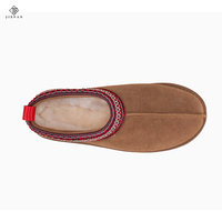 Grosir kustom Ugly Australia wol kulit domba kulit asli kulit asli hangat Slip-on sandal salju sepatu bot musim dingin wanita