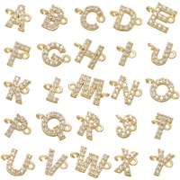 Accesorios de joyería de 18K, A-Z antiguo, iamondletter