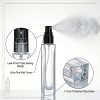Flacons vaporisateurs miniatures vides en verre transparent de 3 ml, 5 ml, 10 ml pour échantillons de parfum