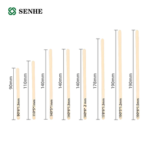 Venta al por mayor desechable biodegradable miel revolver agitadores de bebidas de madera envuelto en papel individual ecológico almacenado - Product Image 3