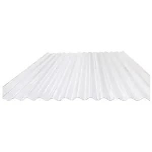 Lượn sóng mái tấm rõ ràng sợi thủy tinh lợp ngói Polycarbonate sóng trong suốt Nhựa ASA PVC tấm trong suốt