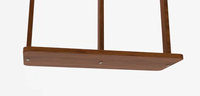 Porte-vêtements double couche, Portemanteaux en bois personnalisables avec logo, Porte-manteaux avec étagère, Porte-vêtements moderne