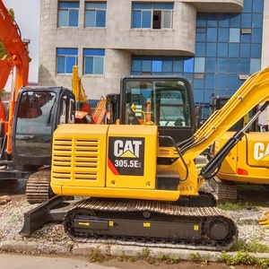 Mini pelle sur chenilles Caterpillar d'occasion originale CAT 305.5E2 chenille hydraulique en bon état de travail Offre Spéciale de machine - Product Image 2