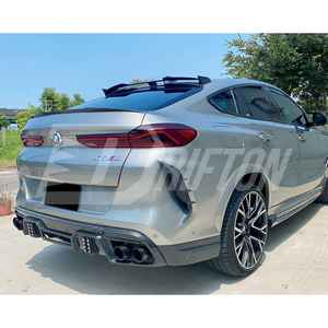 Para BMW F96 X6M LD estilo fibra de carbono parachoques trasero Canards - Product Image 3