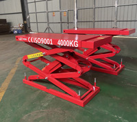 Lève-voiture à ciseaux robuste de 4 tonnes, hydraulique, à levée complète, encastré, pour garage domestique, fabriqué en Chine