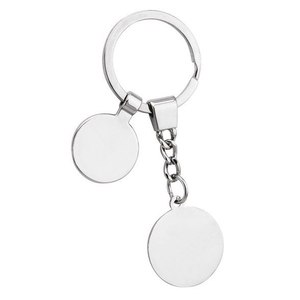 Portachiavi in lega con moschettone, design alla moda e simpatico a forma di palla da baseball, con logo laser per monete e foto digitali, in lega di zinco, per chiavi - Product Image 3