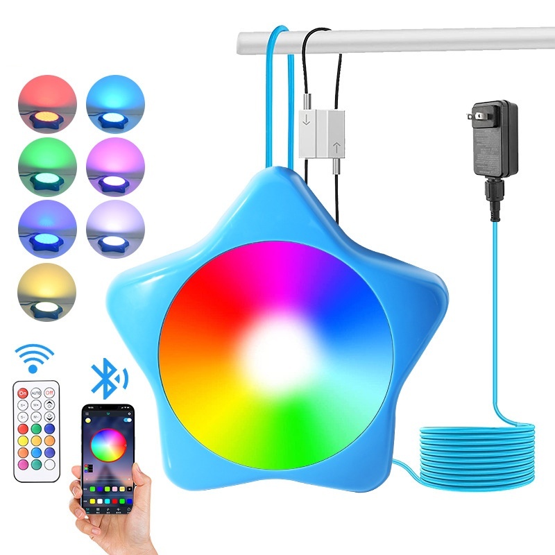 Bluetooth App 10w Glued Atmosphere Underwater Light Cross-border Hanging Swimming Pool Light Waterproof IP68 Colorful