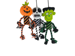 مخصص دائم جودة عالية الحيوانات الأليفة مضغ لعبة أفخم محشوة جمجمة هالوين الرجل حيوان أليف هالوين للكلاب - Product Image 2