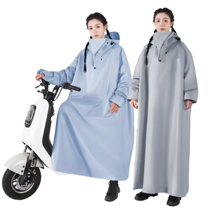<span class=keywords><strong>Chubasquero</strong></span> de material grueso de cuerpo completo de estilo largo para ciclistas y ciclistas de bicicletas eléctricas, uso unisex para adultos - Product Image 1