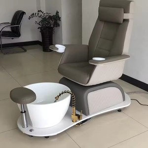 Уникальный дизайн, Лидер продаж, роскошное стильное оборудование для массажа ног, серое современное педикюрное кресло для спа-салона с насосом - Product Image 2