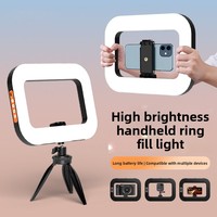 Anneau lumineux portable Ym200 pour la beauté, le streaming en direct en extérieur et la photographie sur bureau, lumière d'appoint pour la photographie, lumière selfie RGB