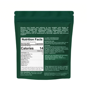 Gomitas de Melena de León VitaHall OEM, Suplemento <span class=keywords><strong>Diet</strong></span>ético para Estimular el Sistema Inmunológico, Sin Gluten, Alimento Vegano Saludable - Product Image 6