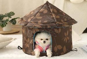 Cama para mascotas impermeable de tela Oxford para exteriores con material de felpa para perros, gatos, gatos, arena de diferentes tamaños disponibles - Product Image 5