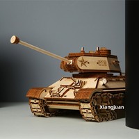 Hamaileon Toptan Yeni Ahşap Tutkalsız Tank Model Kiti Erkekler İçin Benzersiz Hediye Eğitici Hediye Mağazası Özel Askeri Model Yapboz