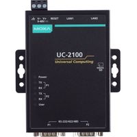 Ordinateur industriel Moxa UC-2111-LX Mini Din Rail avec ports Ethernet RS-232/422/485 et fente MicroSD