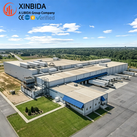 Entrepôt préfabriqué en structure métallique de haute technologie, résistant aux intempéries, pour l'équipement industriel