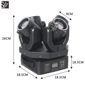 Lumière de scène mobile à tête mobile LED 150W avec télécommande, DJ Party Light RGBW DMX Beam Moving Head Disco pour la maison, le <span class=keywords><strong>club</strong></span>, les anniversaires - Product Image 3