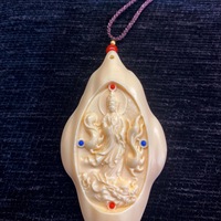 Offre Spéciale : Colliers Pendentifs Guanyin Mille-Arms en Noyer Ivoire, Ornements Sculptés à la Main sur le Thème des Divinités Gardiennes, Styles Variés
