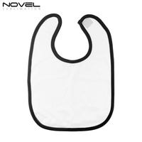 Bavoirs pour bébé vierges personnalisables en polyester et coton, écologiques, multicolores, pour sublimation, 0-3 mois, vente en gros