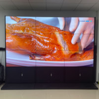 Écran vidéo mural LCD de 49 pouces avec connecteur 3,5 mm, configuration 2x2 ou 3x3, pour la signalisation en magasin avec fonction SDK