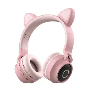 新款可爱猫无线耳麦BT 5.0游戏运动耳机
