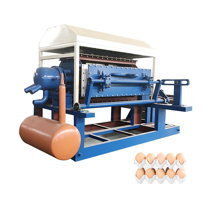 Waste paper recycling machine price pulp moulding equipment for egg tray making factory