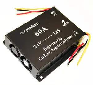 יצרן ישיר 30A 40A 60A 100A מרת קלט 24v ל-12v dc ממיר ביעילות שנאי ספק כוח לרכב