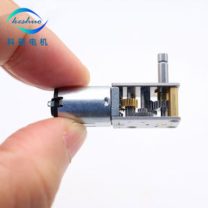 มอเตอร์ไฟฟ้ากระแสตรงแบบเกียร์ N20 ไมโครเวิร์ม พร้อมเพลา 90 องศา ขนาด 12 มม. สำหรับจักรยานไฟฟ้าและหุ่นยนต์ - Product Image 6