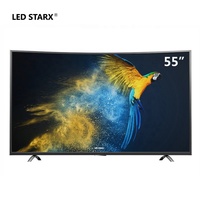 Smart TV 55 Inch 4k Televisi LED Android Layar TV Lengkung
