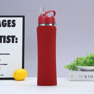 Gym Workout Portable Insulated <b>Water</b> <b>Bottle</b> 600ml <b>750ml</b> 304 Stainless Steel Double Wall Vacuum Straw Lid Leakproof Beverage Pot - Product Image 3