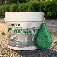 Pintura Epóxica Autonivelante para Pisos con Arena de Color (Verde Brillante, 1 Galón Cubre 40-50 Pies Cuadrados), Resistente al Agua