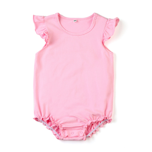 Monogram ชุดบับเบิ้ลสำหรับทารกหญิง,ชุดถักแบบไม่มีช่องว่างบูติกชุดรอมเปอร์ถักสำหรับฤดูร้อน - Product Image 4