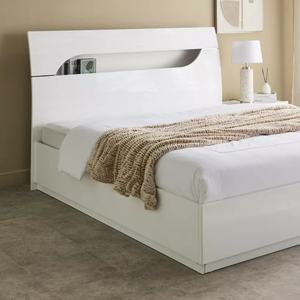 Cabecero de Cama de Madera Maciza con Diseño Tradicional, Ajustable, Tamaño King, Tallado a Mano, Lacado en Blanco, Estilo Moderno y Minimalista - Product Image 3