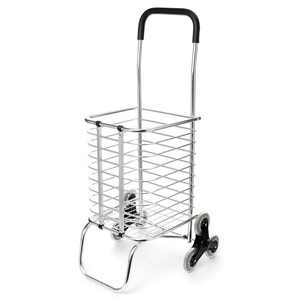 Carrito de Compras Plegable de Aluminio con Ruedas Giratorias para Subir Escaleras - Product Image 1