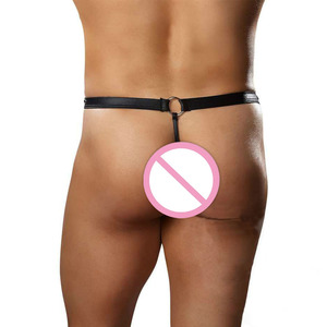 <span class=keywords><strong>Slip</strong></span> in <span class=keywords><strong>pelle</strong></span> a vita bassa da <span class=keywords><strong>uomo</strong></span> alla moda intimo Sexy perizoma con funzione traspirante - Product Image 4