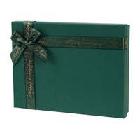 Boîte-cadeau de Noël rouge vert foncé emballage vide en carton pour pyjama écharpe portefeuille chaussettes UV avantage grande boîte de réveillon de Noël