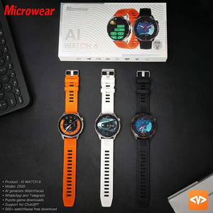 Reloj Inteligente Premium Microwear Z520 AI WATCH 6 para Hombre y Mujer, Moda para Uso Diario, Pantalla de 1.45, Llamadas por BT, Batería de Larga Duración - Product Image 1